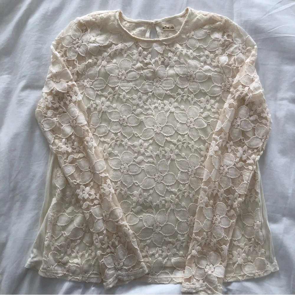 Lace Long Sleeve Boho Top - Picture 7 of 10